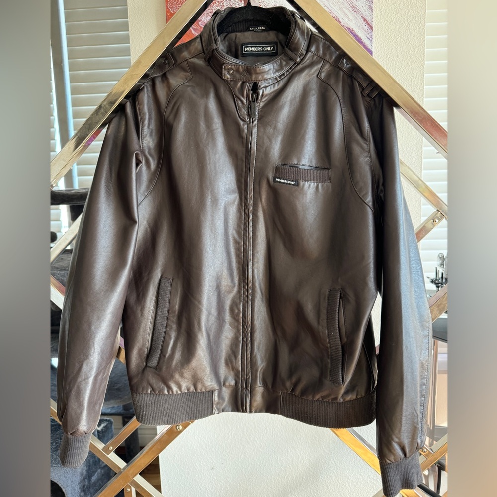 Faux leather jacket Members Only